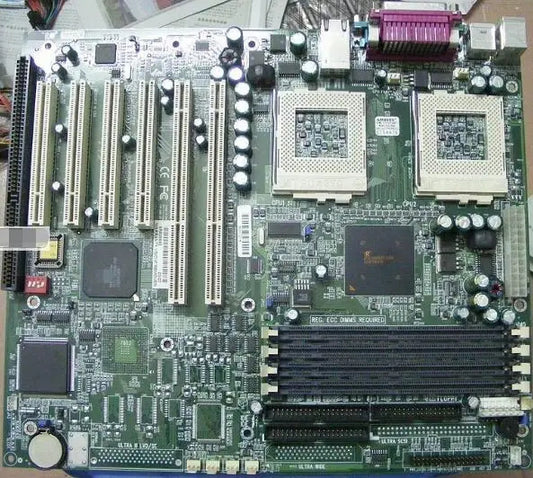 P3TDLE  100% OK Original Embedded IPC Mainboard ATX Industrial Motherboard 4*PCI 2*COM 1*ISA LPT Double CPU socket 370
