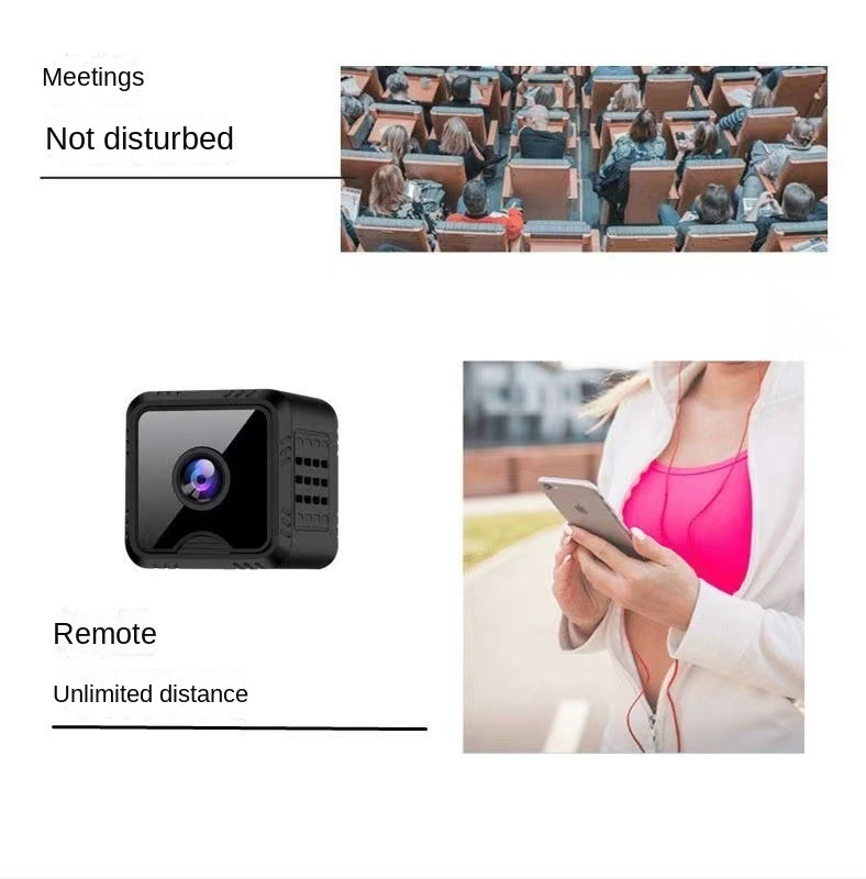 HD Small Square Camera Wireless Remote Network Intelligent Monitoring Camera Home Security WiFi Video Recorder