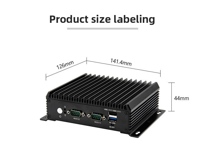 ADSYNCTEK  C2120E-C2 Dual Network 2 Serial Port Fanless Industrial Control Machine Wifi6 Wall-Mounted 8 Generation Mini Industrial Control Host