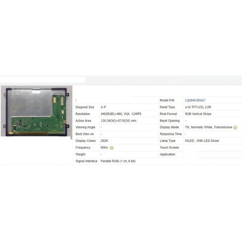 Lq064v3dg07 new original 6.4 inch LCD screen
