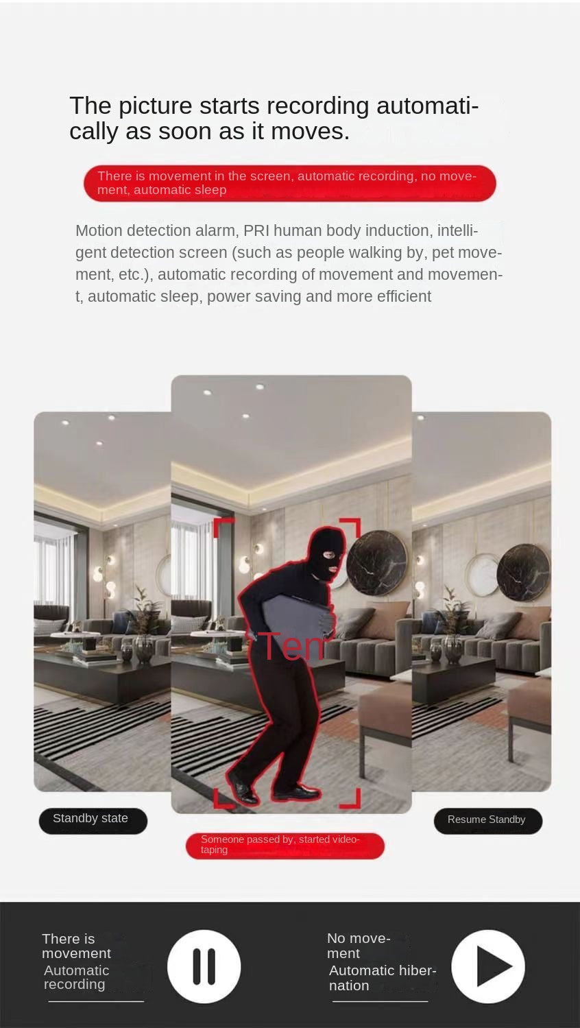 Security Company Home Use A9Camera Remote WiFi Wireless Network a9HD Monitor Sports DV Video Recorder