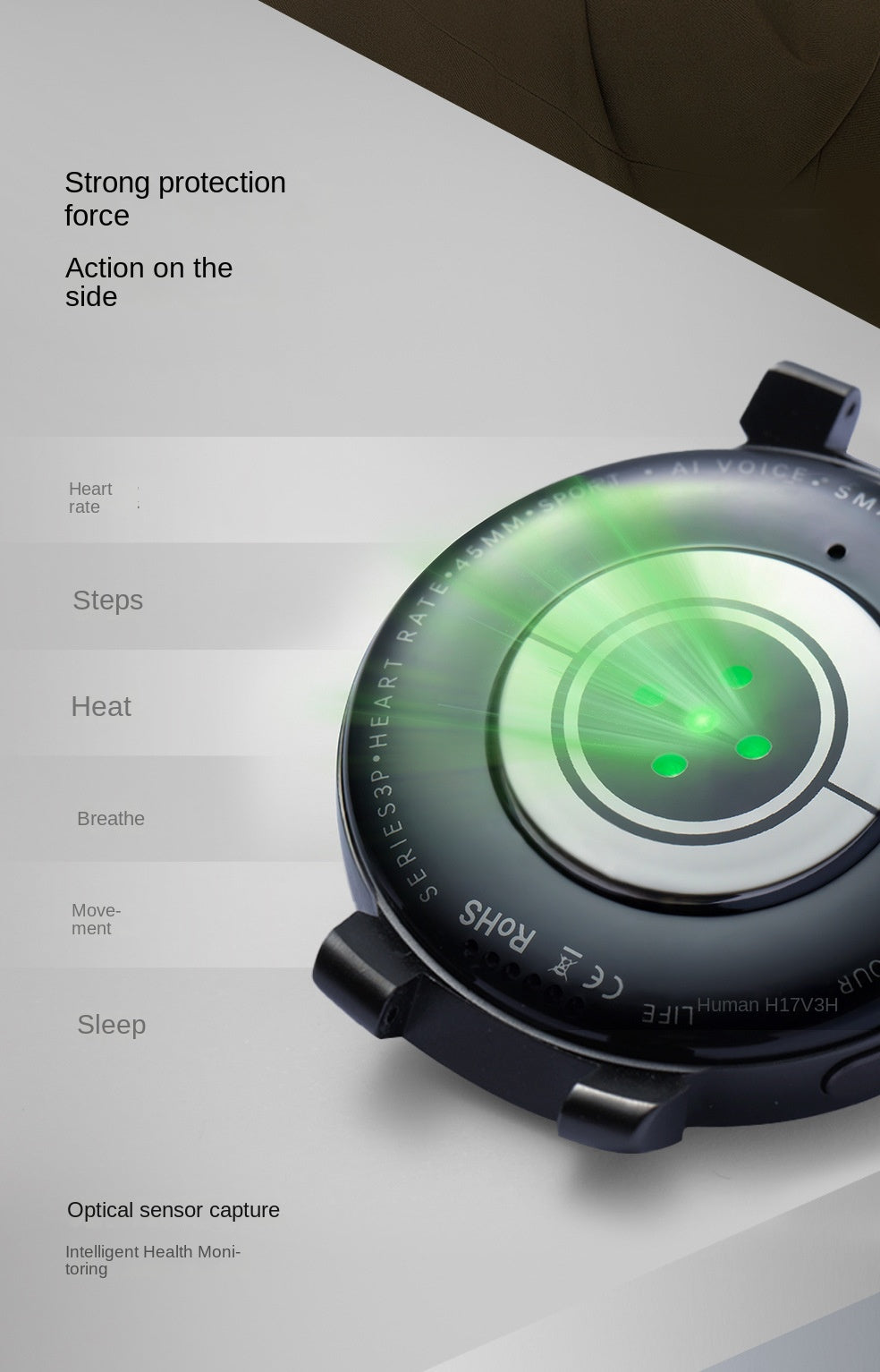 Smartwatch Dial to Answer Calls Calorie Tracking Heart Rate Blood Oxygen Monitoring Bluetooth Smart Watch V2