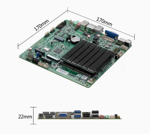 J6412 Mini-ITX 마더보드 Celeron Intel CPU IPC SBC 임베디드 팬리스 초박형 메인보드 COM LAN LPT DC-12V DDR4 EDP LVDS
