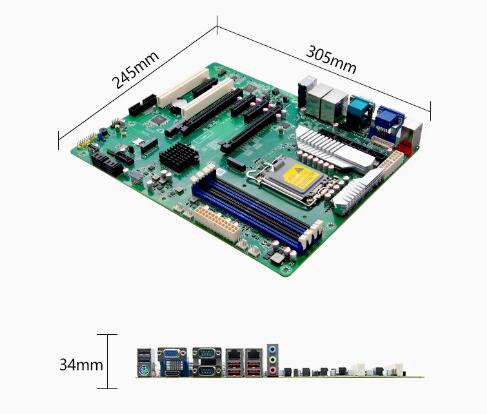 Материнская плата W680 ATX SBC 12/13th Core i3/i5/i7/i9 LGA1700 Настольный серверный процессор IPC Промышленная материнская плата с COM LAN DDR ECC
