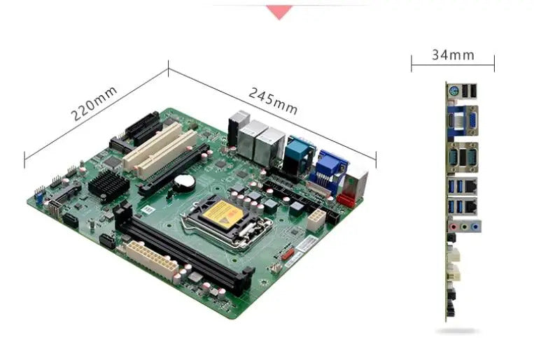 Q85 Motherboard Micro ATX SBC 4th Core i3/i5/i7 LGA1150 Desktop CPU IPC Industrial Mainboard with 6*COM 2*LAN DDR3 LPT VGA PS/2