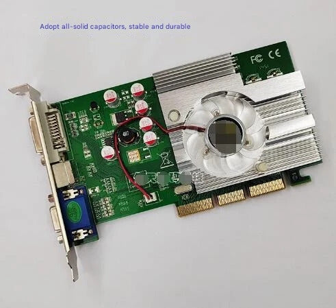 FX5500 AGP Graphic card DDR 256M 8X Compatible 4X 8X AGP Graphics card New AGP Video Card with CRT DVI S-Video