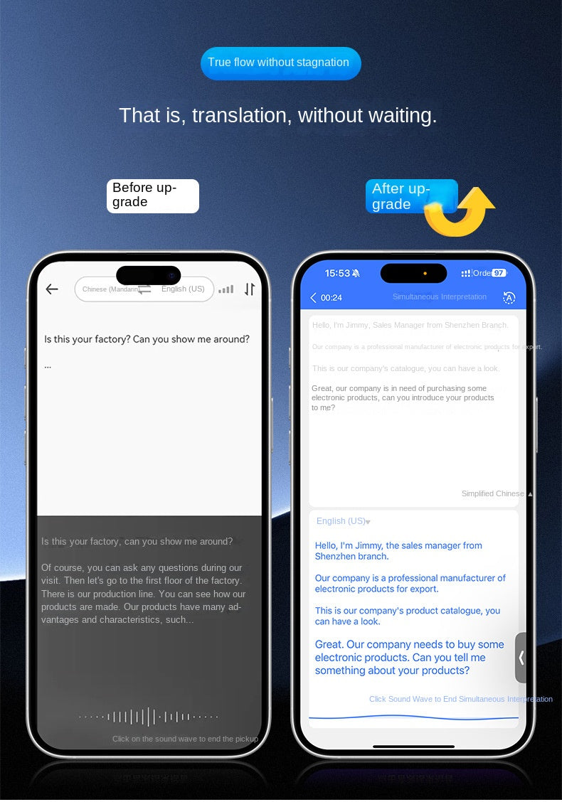 Black Technology Ai Large Model T1 Translator Ultra-thin Card Magnetic One-click Translation Global Video Inter-Translation