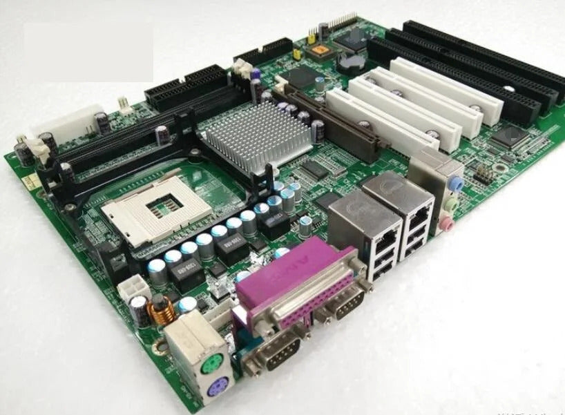 AEM845E-802 100% OKOriginal Embeddedl IPC Mainboard industrial motherboard with CPU RAM 4*PCI 2*LAN 3*ISA with CPU RAM AGP card