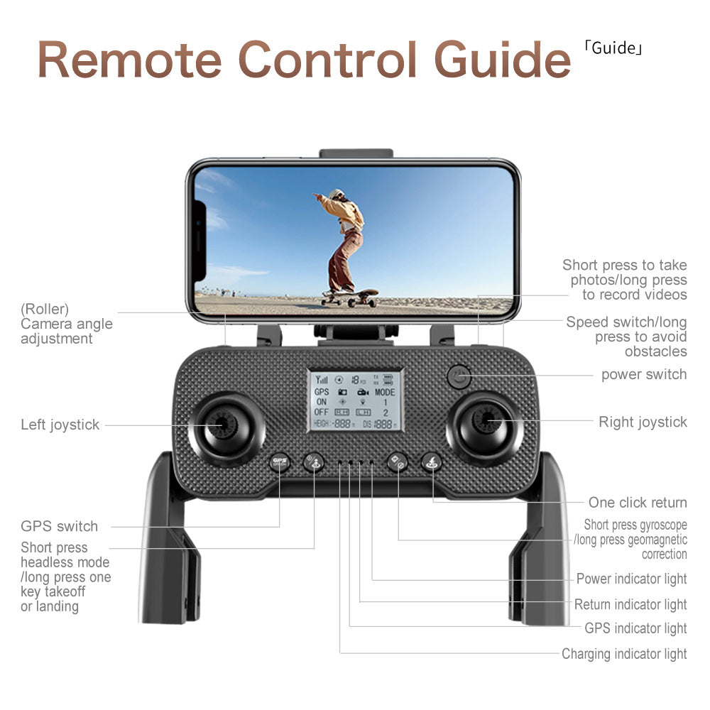 Cross-Border New Products GT6Uav GPS Return to Position 5G Image Transmission Brushless Optical Flow Obstacle Avoidance Remote Control Aircraft Wholesale