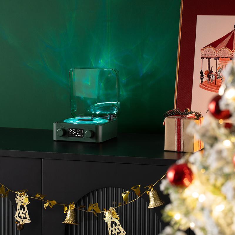 Wireless Speaker, Multifunctional Desktop Speaker with USB Port & AUX Input, Speaker with Environment Light Adjustment Modes, Halloween Gifts, Decor