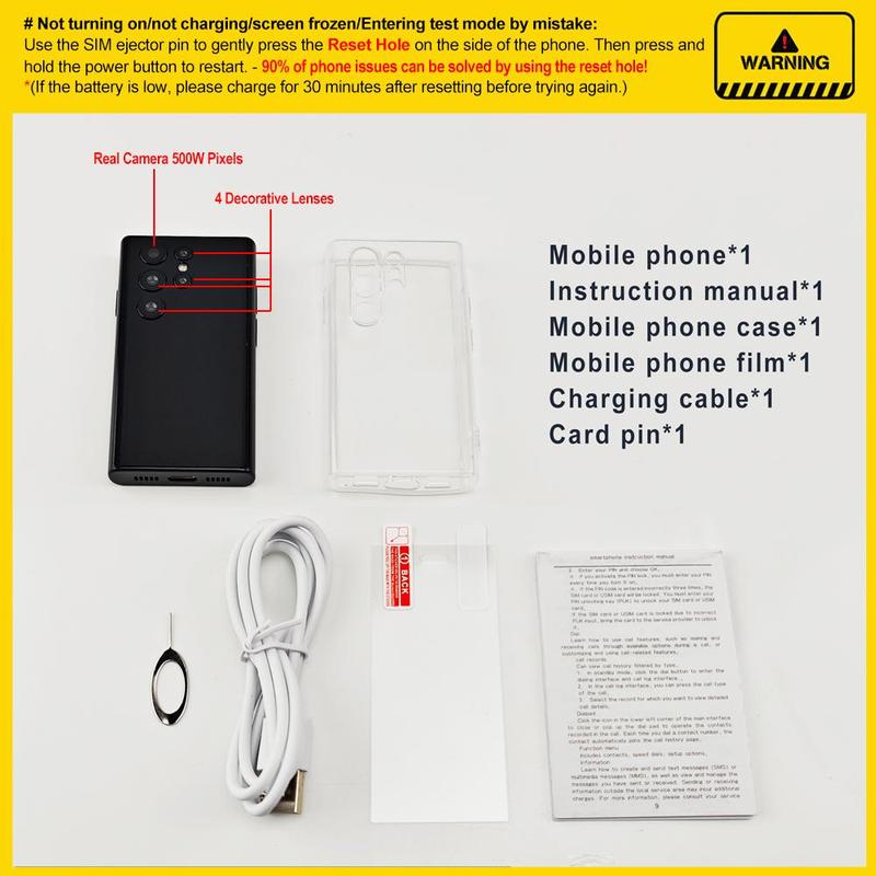 3 Inch Ultra-thin Smart Phone, Android 9.0 2GB RAM 16GB ROM Unlocked Smartphone with 5MP Camera, GPS Bluetooth-compatible 4 Core Smart Cellphone with Phone Case, Cell Phone Gifts for Mom, Android Phone