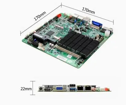J1900 J1800 Motherboard Mini-ITX SBC IPC Mainboard industrial Fanless Board Mini ITX with ATOM DC-12V COM LAN LVDS VGA EDP LPT