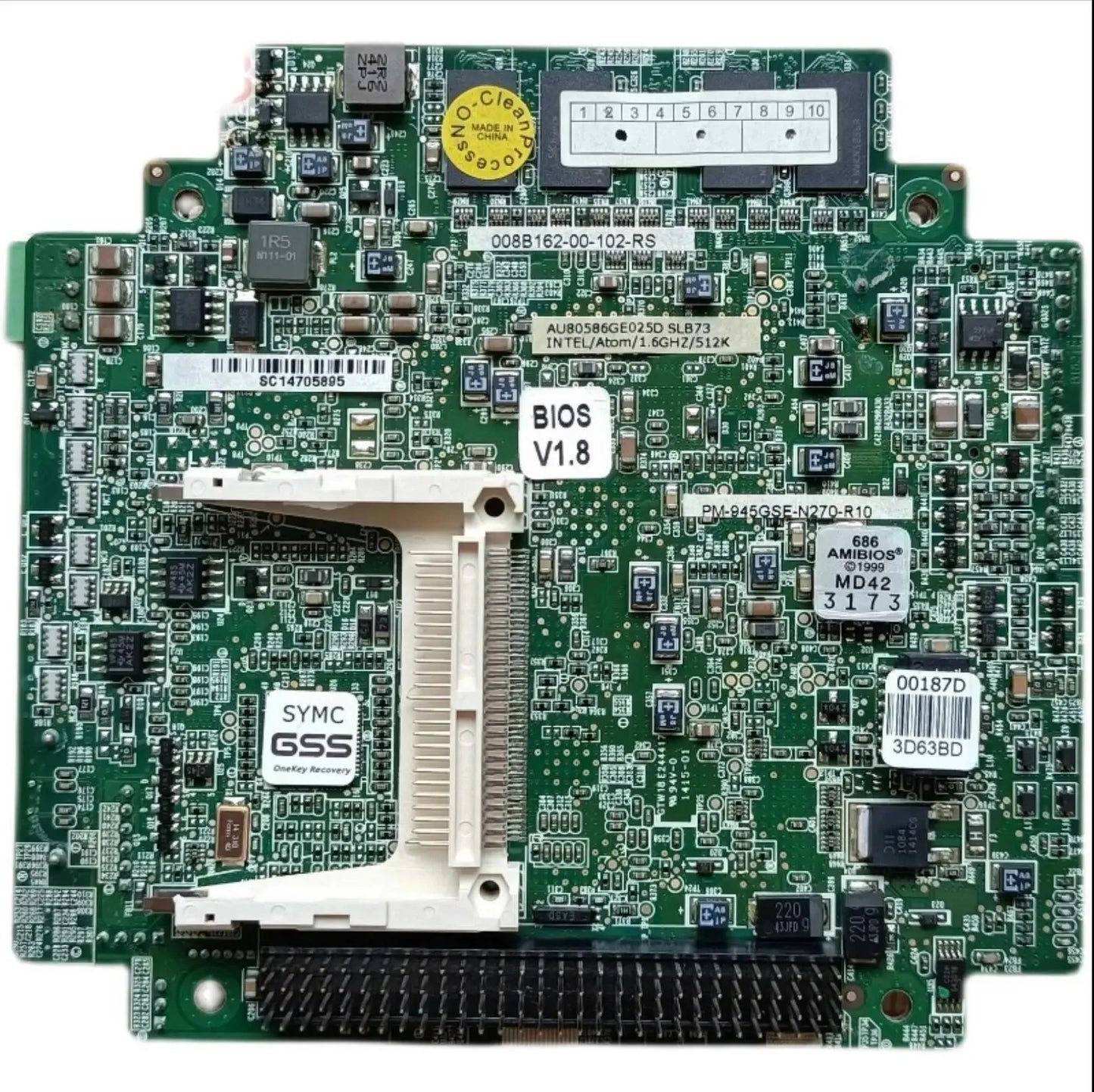 PM-945GSE-N270-R10 100% OK original Fanless IPC CPU Board PCI104 Embedded Industrial Motherboard PC104 Mainboard