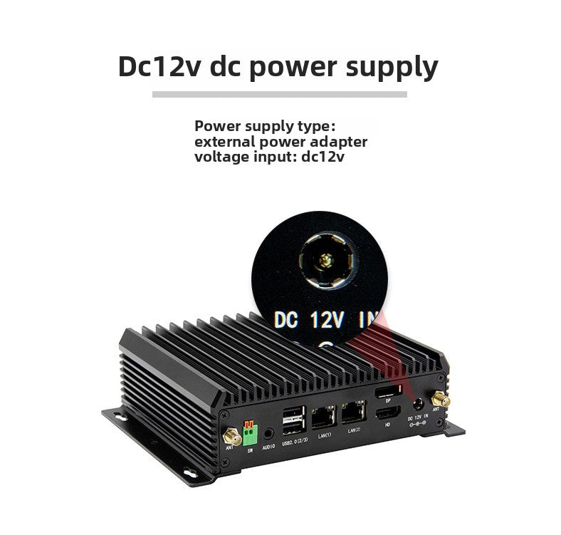 ADSYNCTEK  C2120E-C2 Dual Network 2 Serial Port Fanless Industrial Control Machine Wifi6 Wall-Mounted 8 Generation Mini Industrial Control Host