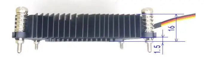 1150 1151 Cooler ultra-thin For Intel 45W CPU pure aluminum radiator FAN -wire Double ball fan thickness 2700±10%RPM 16MM 20MM