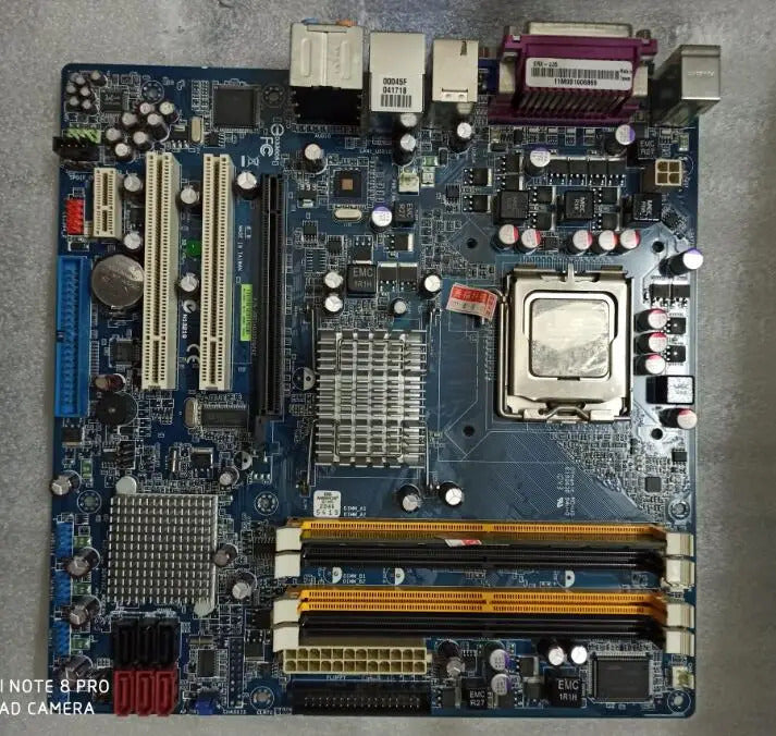 ERX-Q35 100% OK Original IPC motherboard Q35 Micro ATX Mainboard With VGA 2*PCI VGA LPT Slot CPU Industrial Board