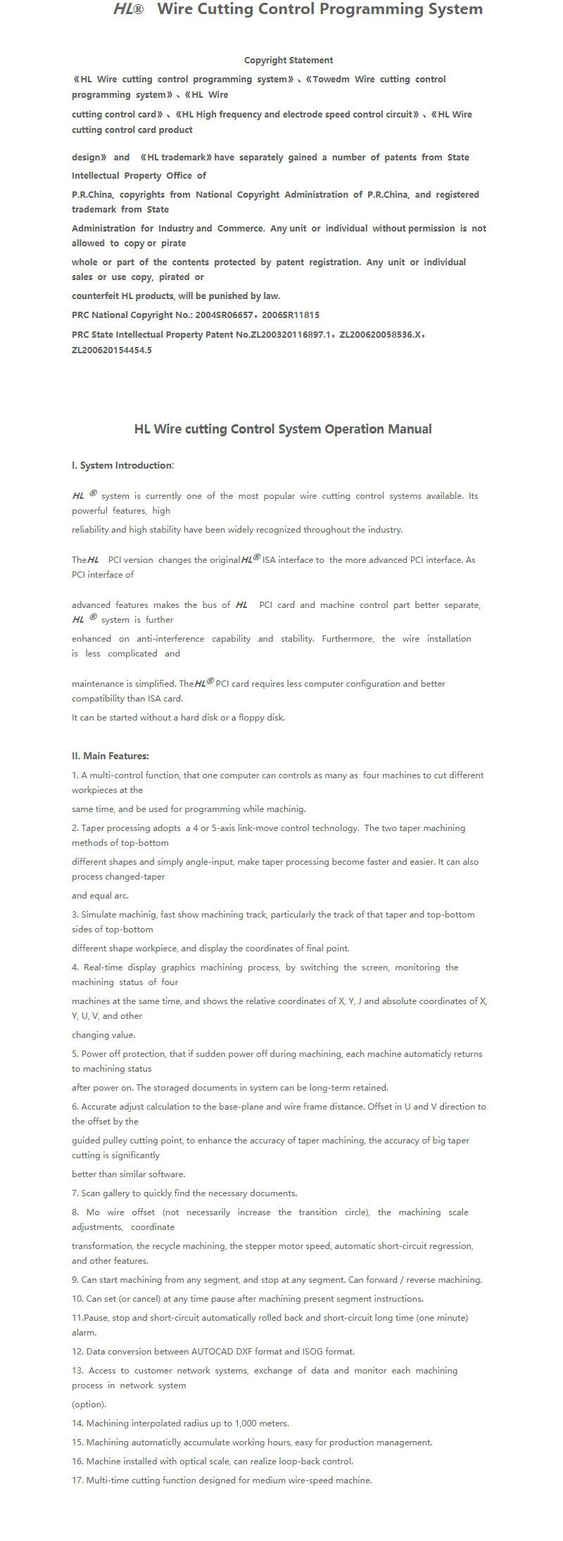 HL760  New Original HL Card EDM Controller Card Programming control card wir cut System for CNC EDM High Speed Machine