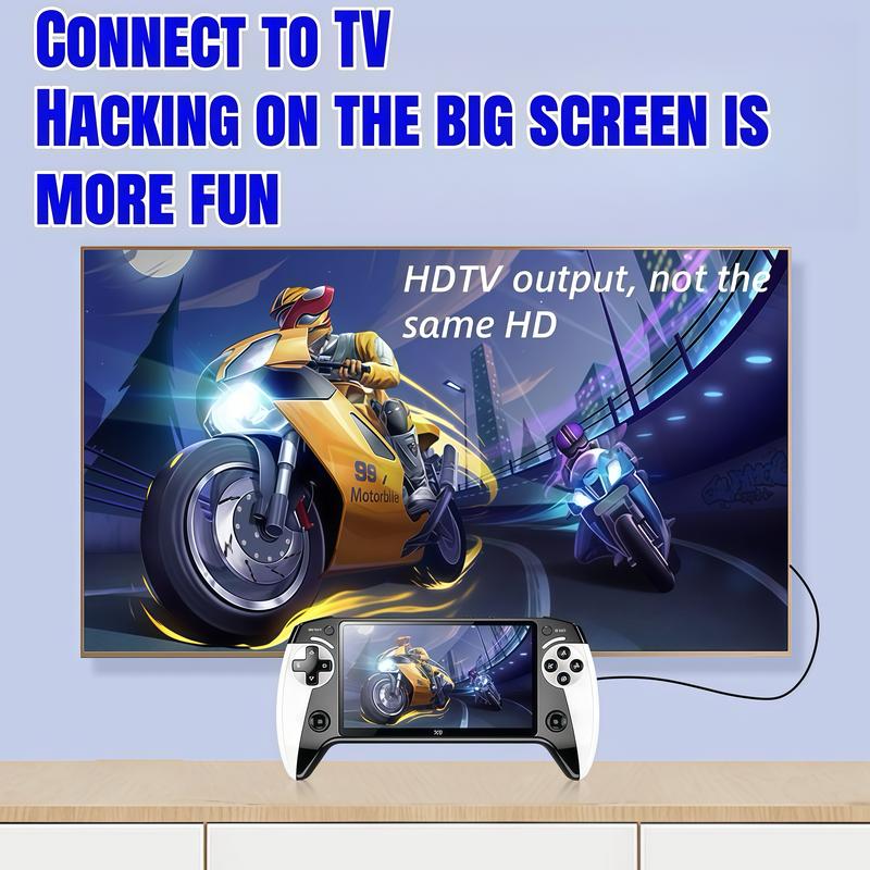 X9 Handheld Game Console, Rechargeable Portable Game Console with Built-in 10 Emulator Games, Handheld Wireless Gaming Console for Home & Travel, Protective #TikTokShopBlackFriday