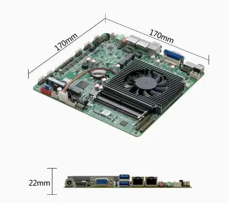 i7-8565u Mini-ITX Motherboard 8th Core Intel CPU IPC SBC Embedded Ultra-thin Mainboard with 6COM 2LAN DC12V DDR4 6USB LVDS EDP