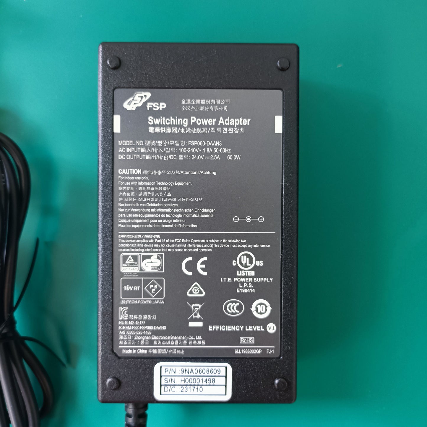 Advantech PPC-3100/UNO-2484 Power Adapter 19V-4.74A Quanhan 19V 3.42A Phoenix Terminal