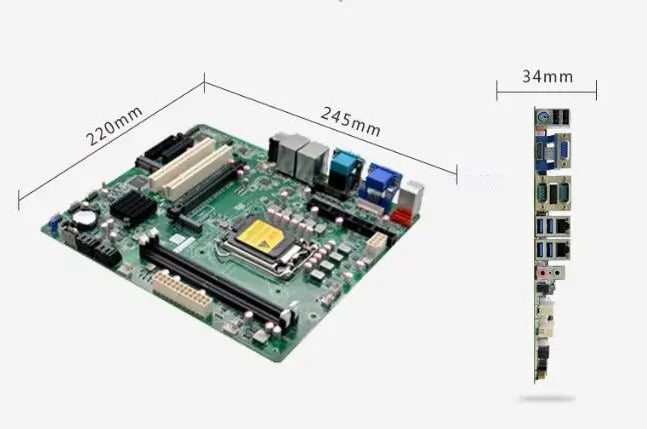 Q250 Motherboard Micro ATX SBC 6/7/8/9th Core i3/i5/i7/i9 LGA1151 Desktop CPU IPC Industrial Mainboard with 6*COM 2*LAN DDR4 LPT