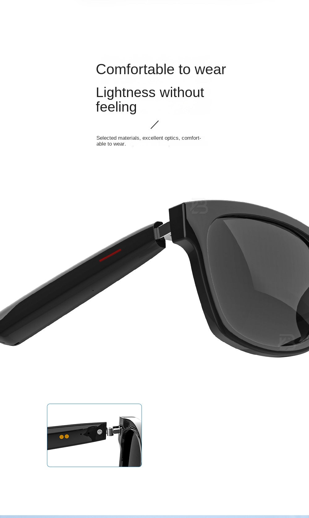 Black Technology Translation Smart Wireless Bluetooth Headset Myopia Glasses Anti-Blue Light Voice Call IOS Android Universal