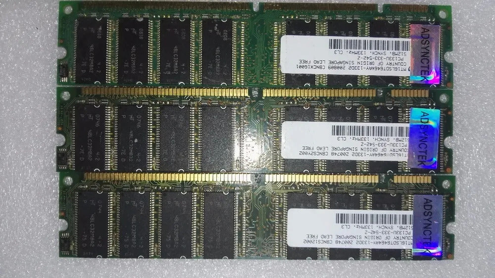 512MB SDRAM PC133 RAM 100% OK Original 168Pin dimm Memory 512M Desktop motherboard industrial mainboard SD Ram For P3 CPU