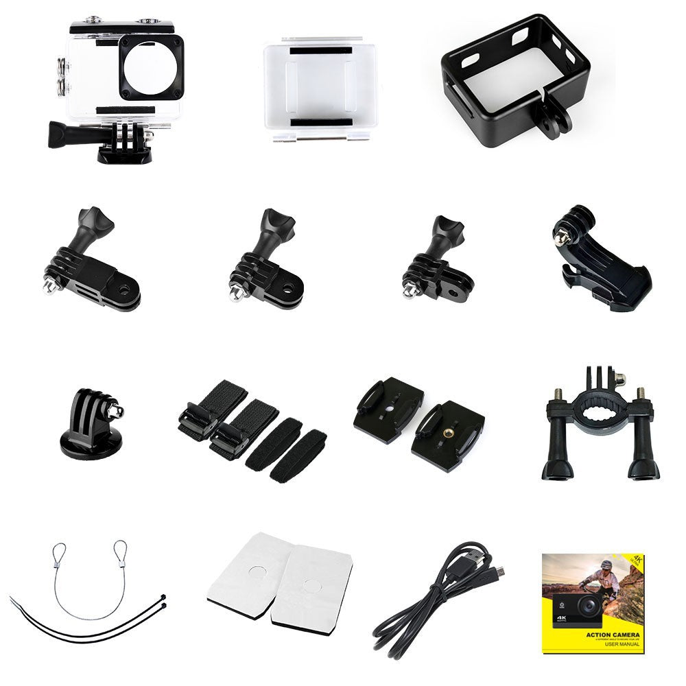 Cross-Border4k HD Sports Camera Waterproof and Anti-Shake Remote Control Camera Outdoor shooting recorder custom factory