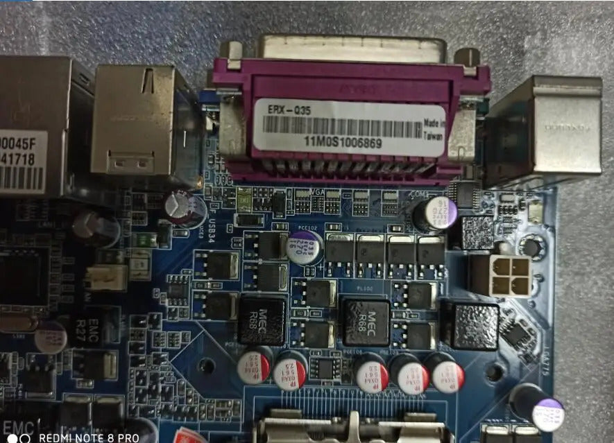 ERX-Q35 100% OK Original IPC motherboard Q35 Micro ATX Mainboard With VGA 2*PCI VGA LPT Slot CPU Industrial Board