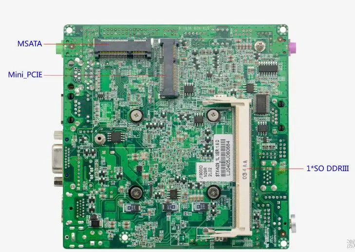 J1900 J1800 NANO Motherboard SBC IPC Mainboard industrial with Celeron Quad Core DC-12V 2-COM Optional 2xGbE LAN LVDS VGA