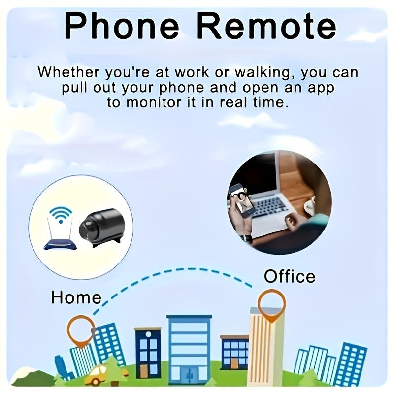 HD WiFi Mini Security Camera - Indoor/Outdoor Remote Viewing, Wireless Home Monitor with USB Power indoor security camera