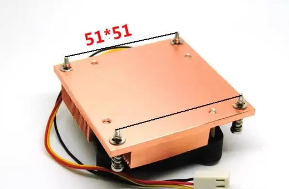 PGA946 PGA947 PGA988 PGA989 mobile i3 i5 CPU cooler FAN thickness 23mm hole spacing 51mm 1U Box