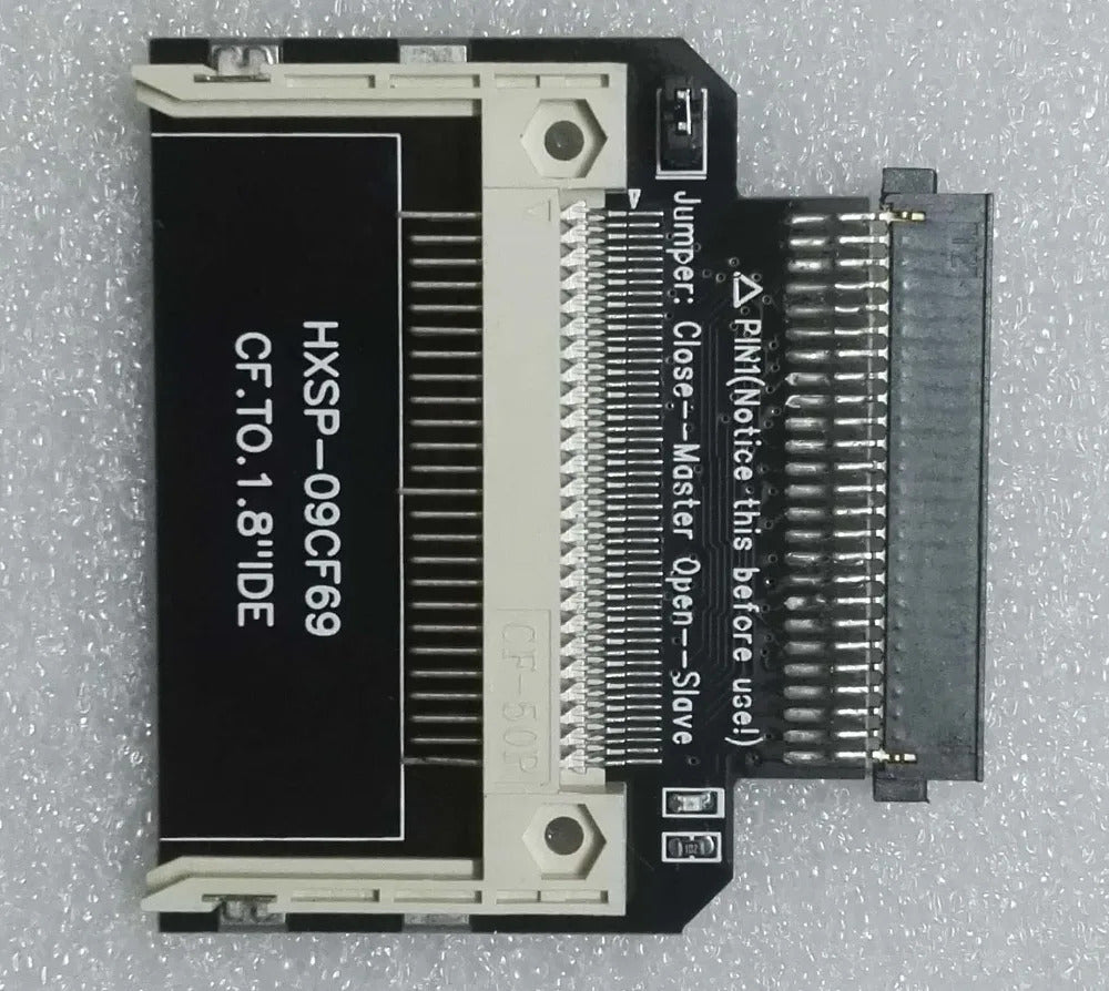 CF Card to 50P 1.8  inch IDE Straight type female 50Pin IDE interface Adapter Compact Flash CF to 1.8 Female Converter Card DMA