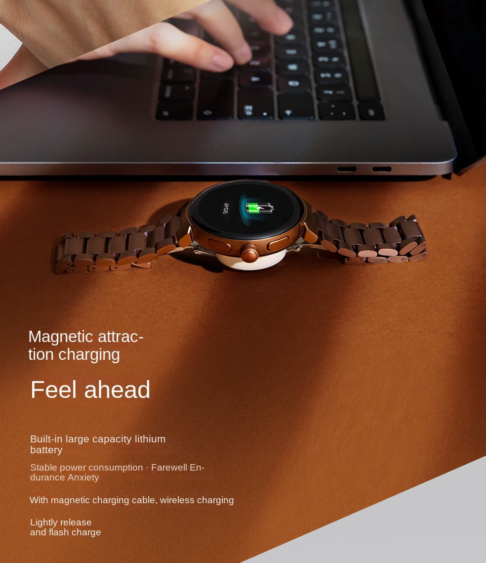 Smartwatch Dial to Answer Calls Calorie Tracking Heart Rate Blood Oxygen Monitoring Bluetooth Smart Watch V2