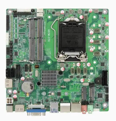 H510 Mini-ITX Motherboard 10/11th Core i3/i5/i7/i9 LGA1200 CPU IPC SBC Embedded Ultra-thin Mainboard with 2COM 2LAN DC-19V LPT