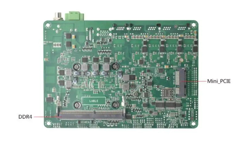 i5-8260U 4 inch Motherboard 4" SBC IPC Mainboard industrial with Quad Core DC-9~36V 2-COM 5xGbE POE LAN LVDS