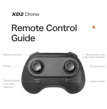 Cross-Border XD2Mini Drone, Shockproof and Impact Resistant2.4G Four-Axis Aircraft360°Rotating and Rolling Remote Control Toy