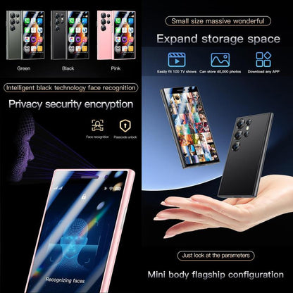 3 Inch Ultra-thin Smart Phone, Android 9.0 2GB RAM 16GB ROM Unlocked Smartphone with 5MP Camera, GPS Bluetooth-compatible 4 Core Smart Cellphone with Phone Case, Cell Phone Gifts for Mom, Android Phone