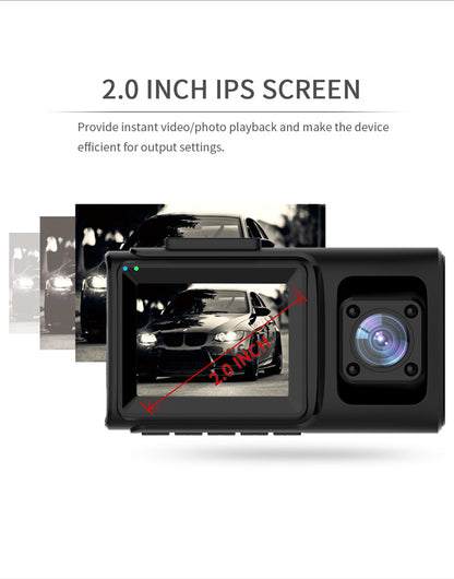 Cross-border Recorder HD Car Camera WiFi DVR Three-lens Dash Cam Factory Wholesale