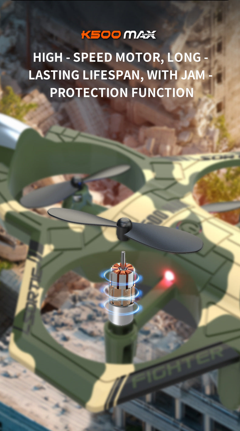 Cross-Border K500Max Fighter Four-Channel Suspension Four-Axis Drone Altitude Hold Roll Stunt Lighting Aircraft Low Price