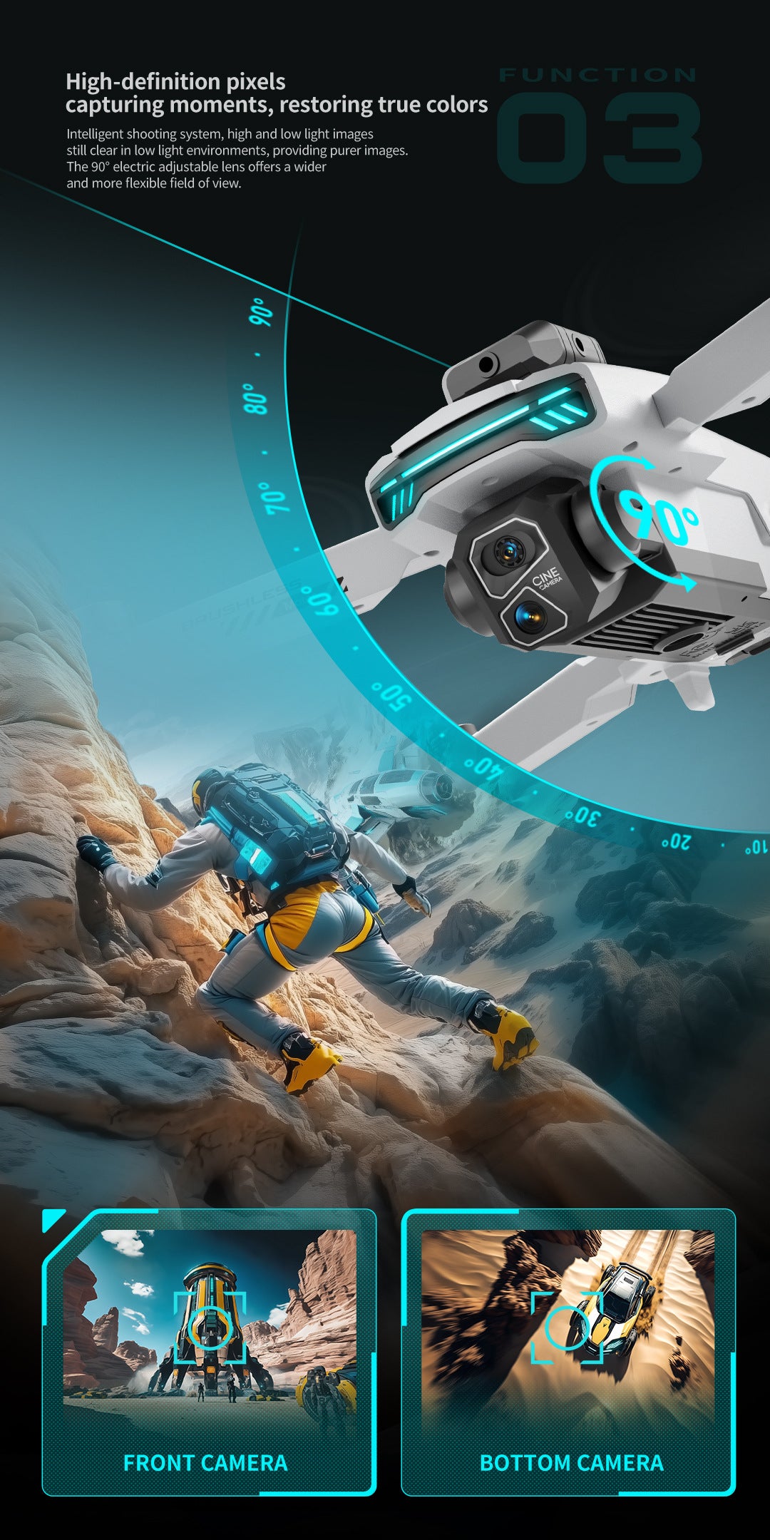 Cross-Border Z105Drone remote control with screen HD aerial photography brushless motor obstacle avoidance quadcopter toy airplane