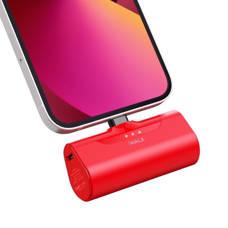 iWALK Small Portable Charger 4500mAh Lightning options available,Home Office Travel Charger,suitable for iPhone 8-14