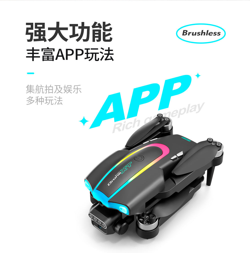 XT105Drone Obstacle Avoidance Dual Servo Aerial Photography Quadcopter Brushless Motor Remote Control Aircraft Drone Cross-Border