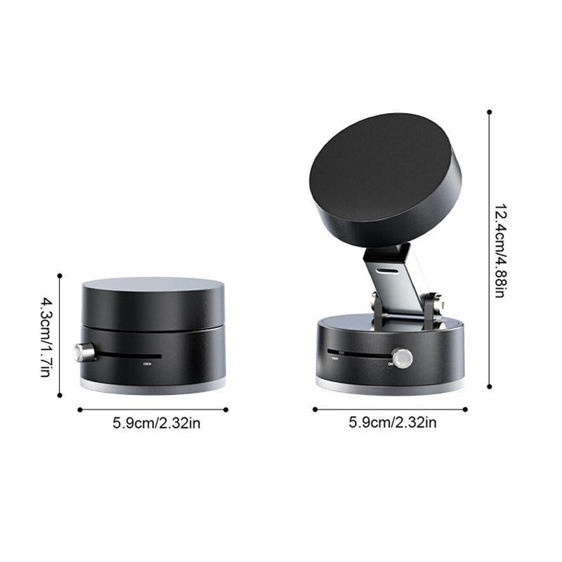 Vacuum Magnetic Phone Holder, Portable Foldable Car Phone Holder, Multifunctional Phone Stand for Car, Home, Office, Phone Accessories, Folding