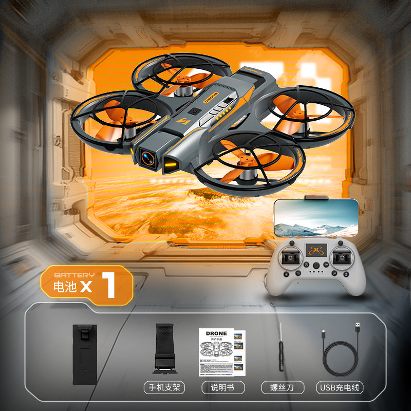 Cross-Border A21Drone Brushless Motor Mecha Style Aircraft Optical Flow Positioning Aerial Photography Full Protection Remote Control Airplane