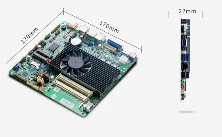 A6-5345M Mini-ITX Motherboard Onboard CPU A70 IPC SBC Embedded Ultra-thin Mainboard with 2COM LAN DC-12V VGA LPT DDR3