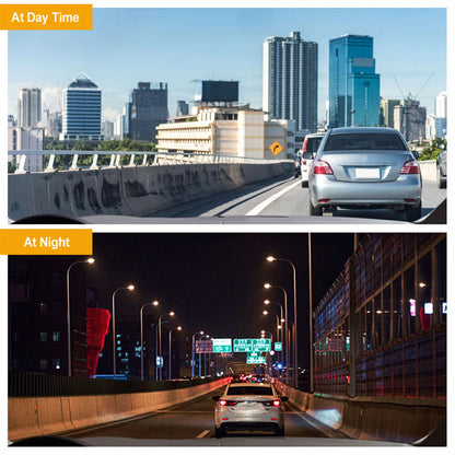 Super Clear1080P Starlight Night Vision Front and Rear Dual Recording WIFI Mobile Phone Interconnection Dual-Lens Car Mount DVR Driving Recorder