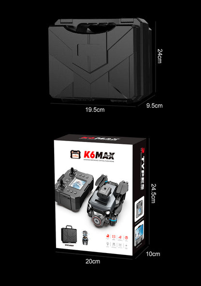 Cross-Border K6 MAX Drone with screen control, optical flow positioning, quadcopter with brushless motor, remote control airplane toy