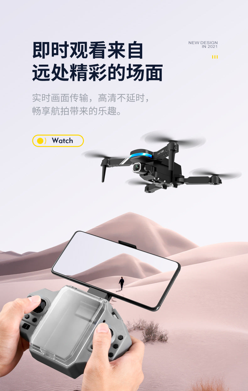 Cross-Border KY910Mini Folding Drone4K High-definition dual-camera aerial photography quadcopter with altitude hold remote control aircraft