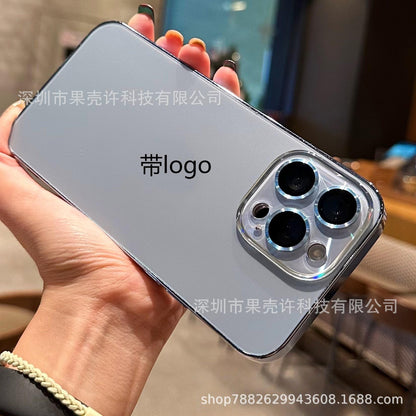 Compatible with iPhone 17 16 15 14 13 12 Pro Max Air Pro Plus Bright Lens Skin-Friendly Phone Case Apple 16 Pro Max AG Nano Matte Protective Cover 15